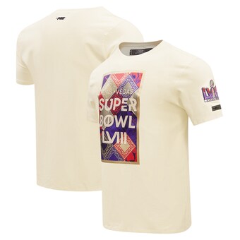 Men's Super Bowl LVIII Pro Standard Cream Box Logo SJ T-Shirt
